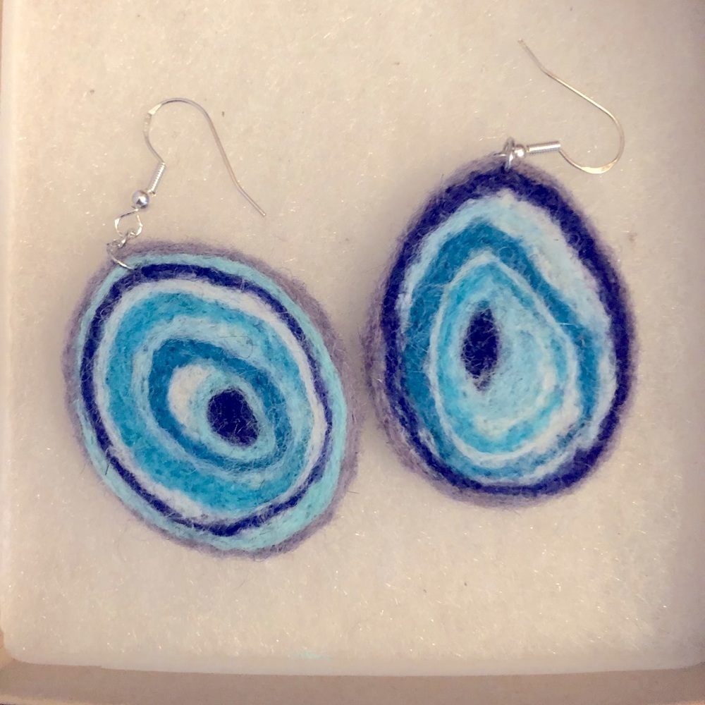 Felted earrings